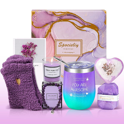 Brand Women'S Relaxing Spa Gift Box - Self Care Gift Basket for Birthdays, Valentine'S, Mothers Day & Christmas for Moms, Wives, Girlfriends & Friends
