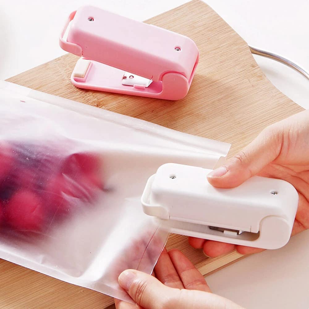 Mini heat sealer for food storage