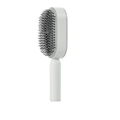 Self-Cleaning Anti-Static Hair Brush for Women - Massage Scalp Brush for Hair Care & Easy Detangling