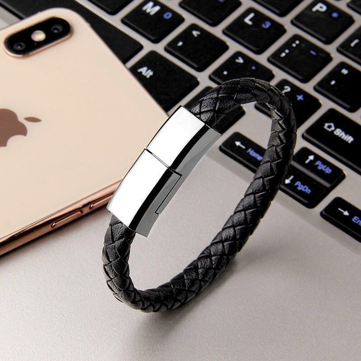 Charging bracelet with built-in cable
