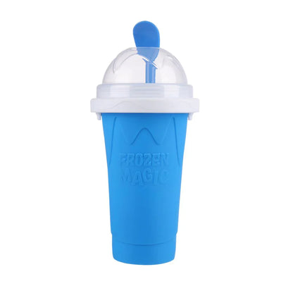 Slush cup with reusable straw