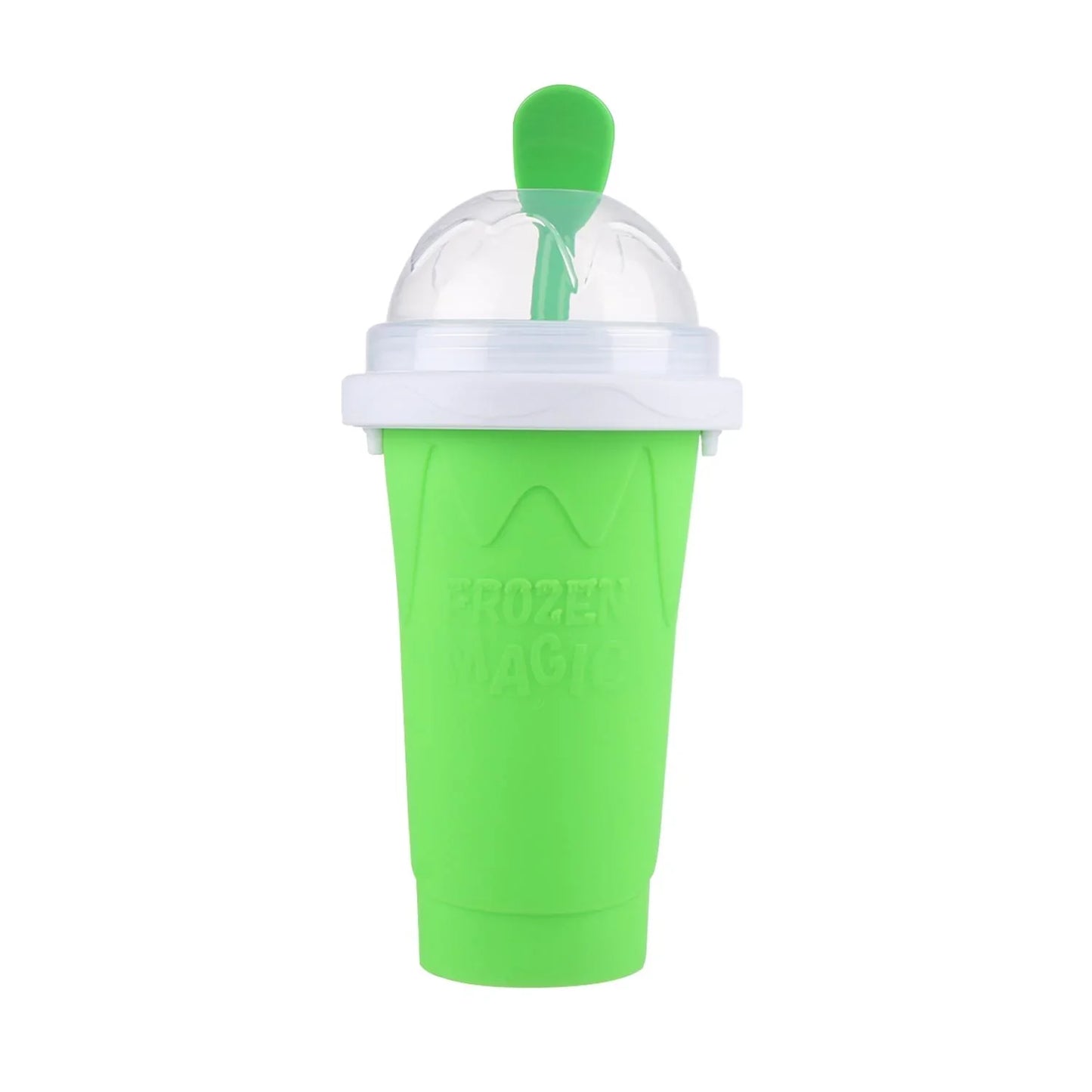 Slush cup with reusable straw
