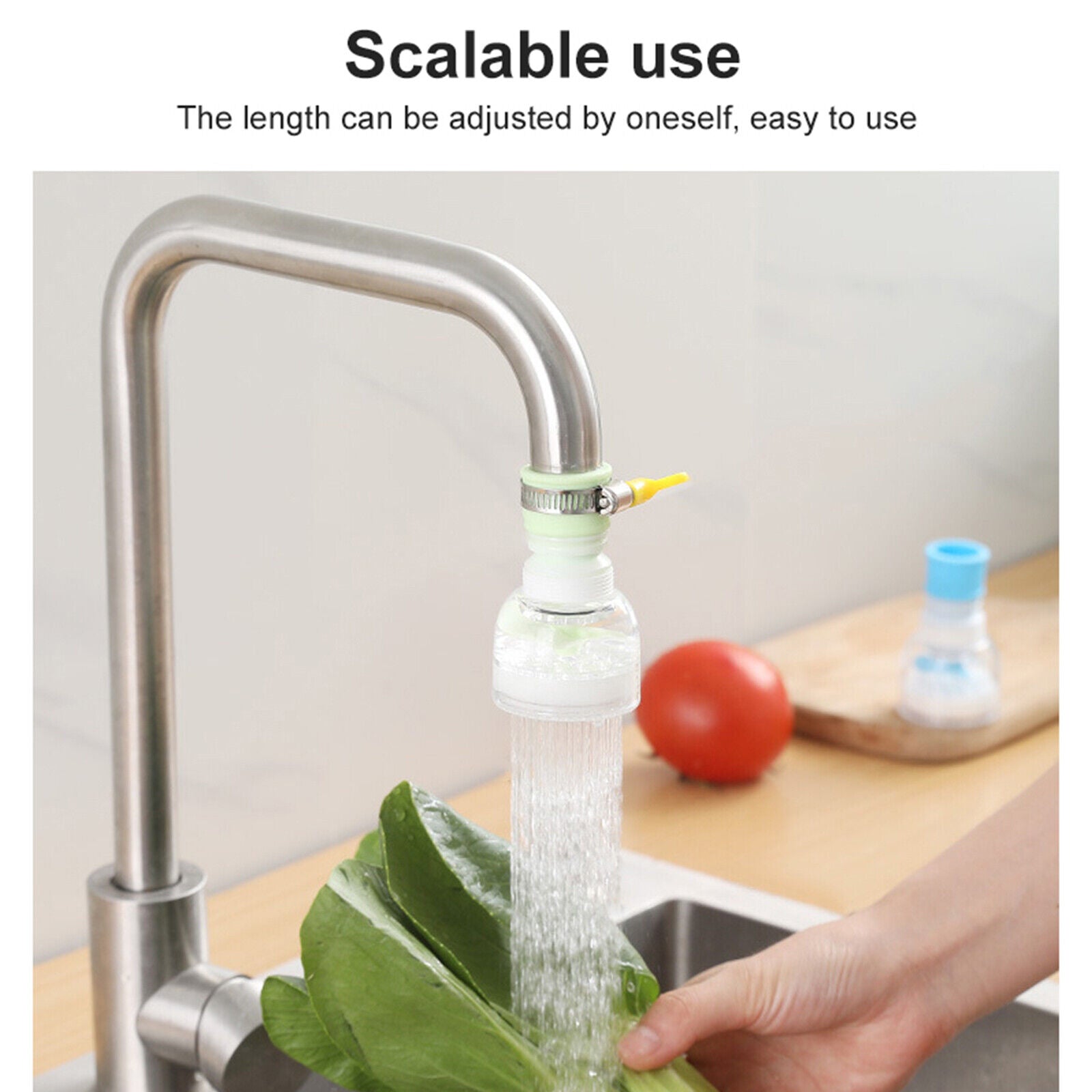 360-degree faucet extender
