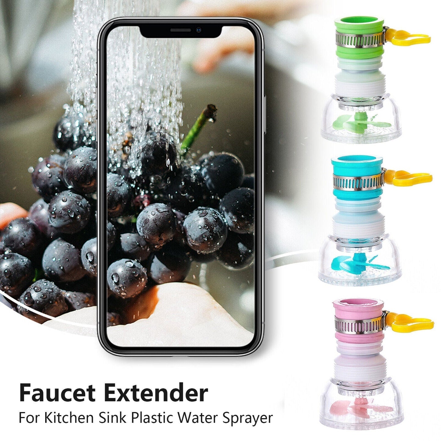 360-degree faucet extender