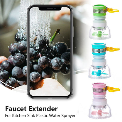 360-degree faucet extender
